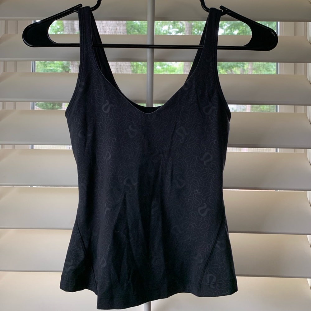 Black Full Length Align Tank